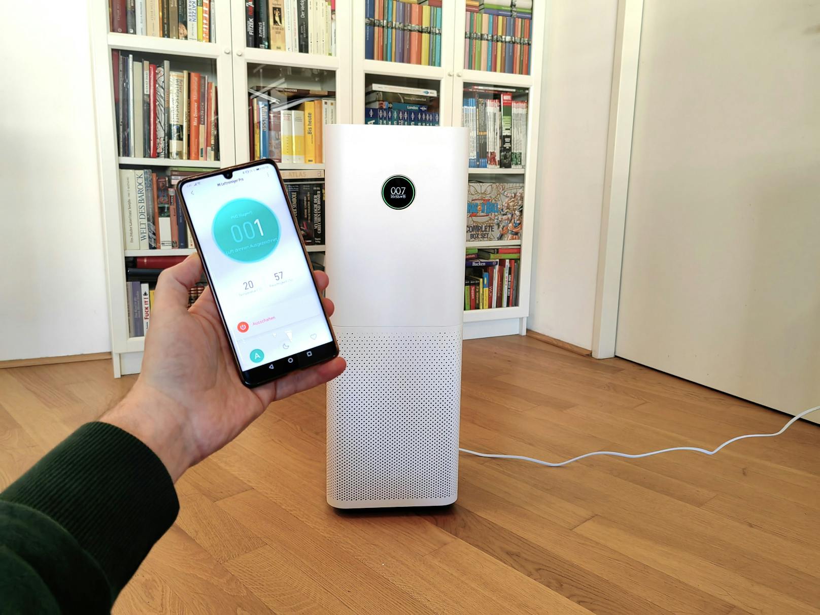 ...&nbsp;"Xiaomi Home"-App, sondern auch bei der Kontrolle über separate Messgeräte zur Kontrolle der Luftqualität. Außerdem zeigt sich die Bedienung äußerst simpel.