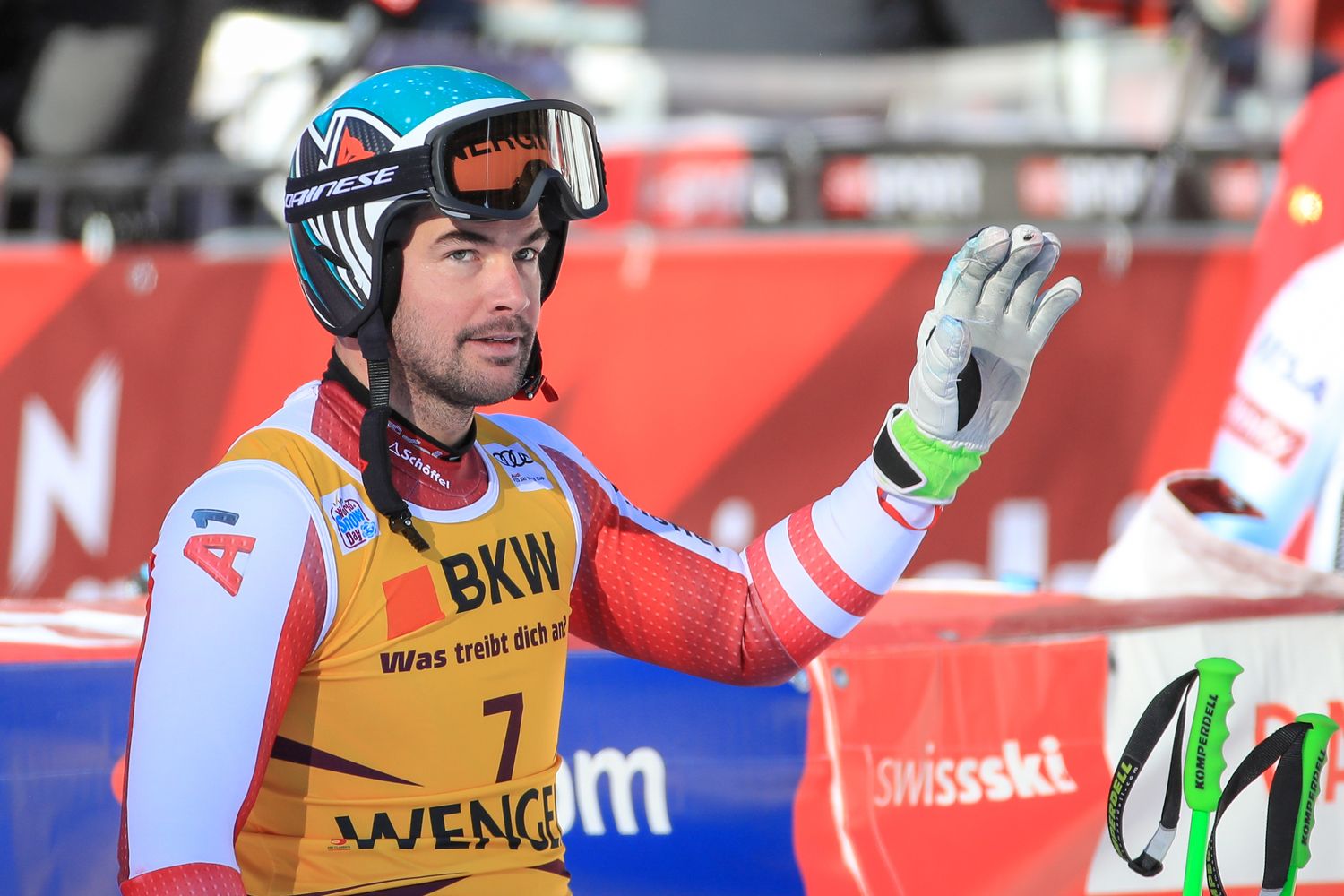 Vincent Kriechmayr durfte mit einer Ausnahmegenehmigung starten. 