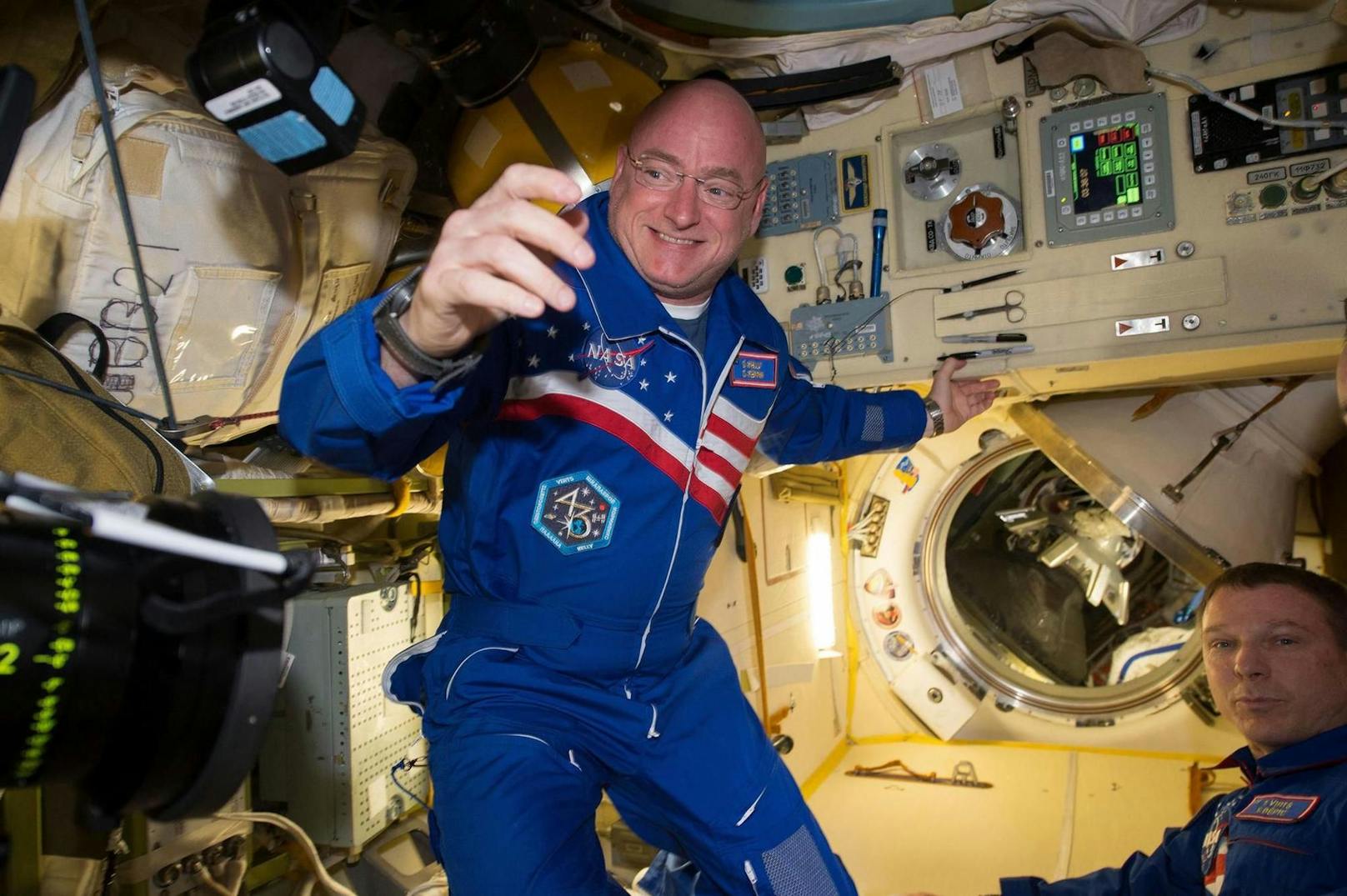 Scott Kelly verbrachte 2015/2016 nonstop 340 Tage auf der ISS im Weltall.