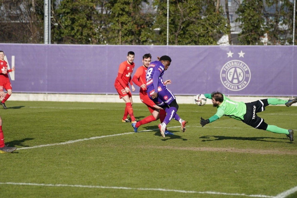 Die Wiener Austria schlug Regionalliga-Klub TWL/Elektra nach 2:3-Rückstand. 