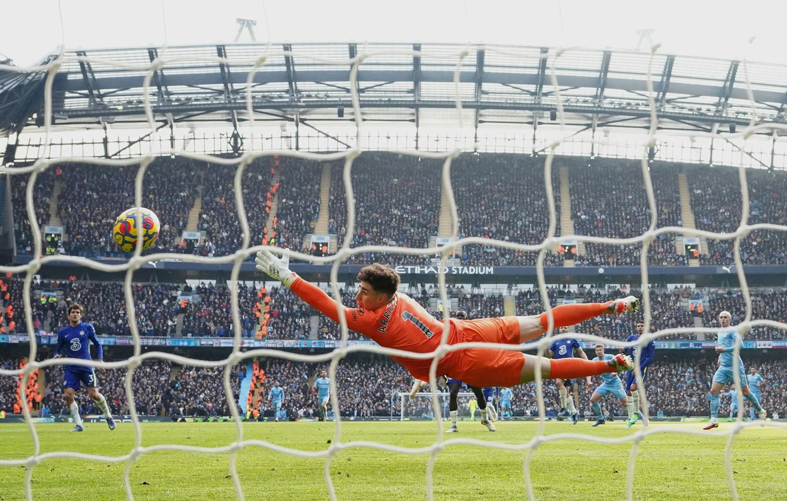 Kevin de Bruyne schießt Manchester City zum 1:0-Erfolg. 