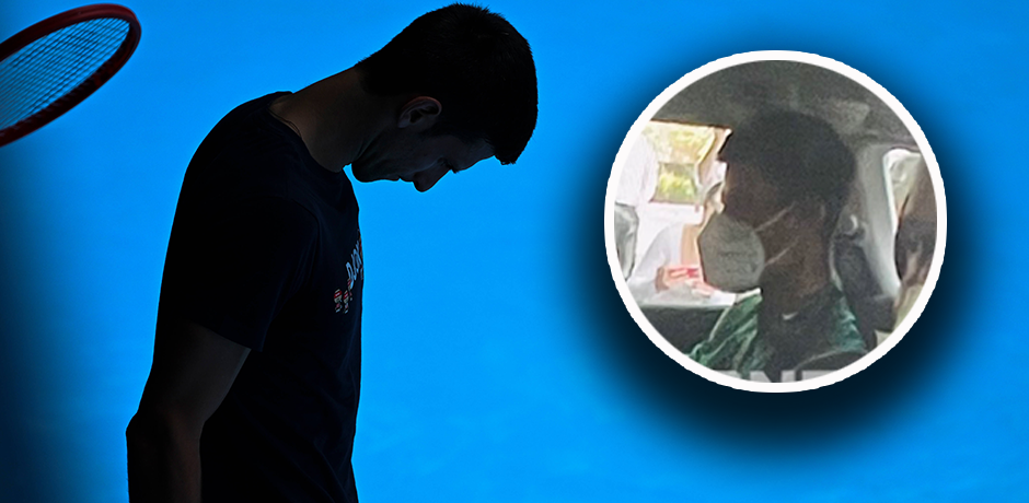 Novak Djokovic ist zurück in Haft. 