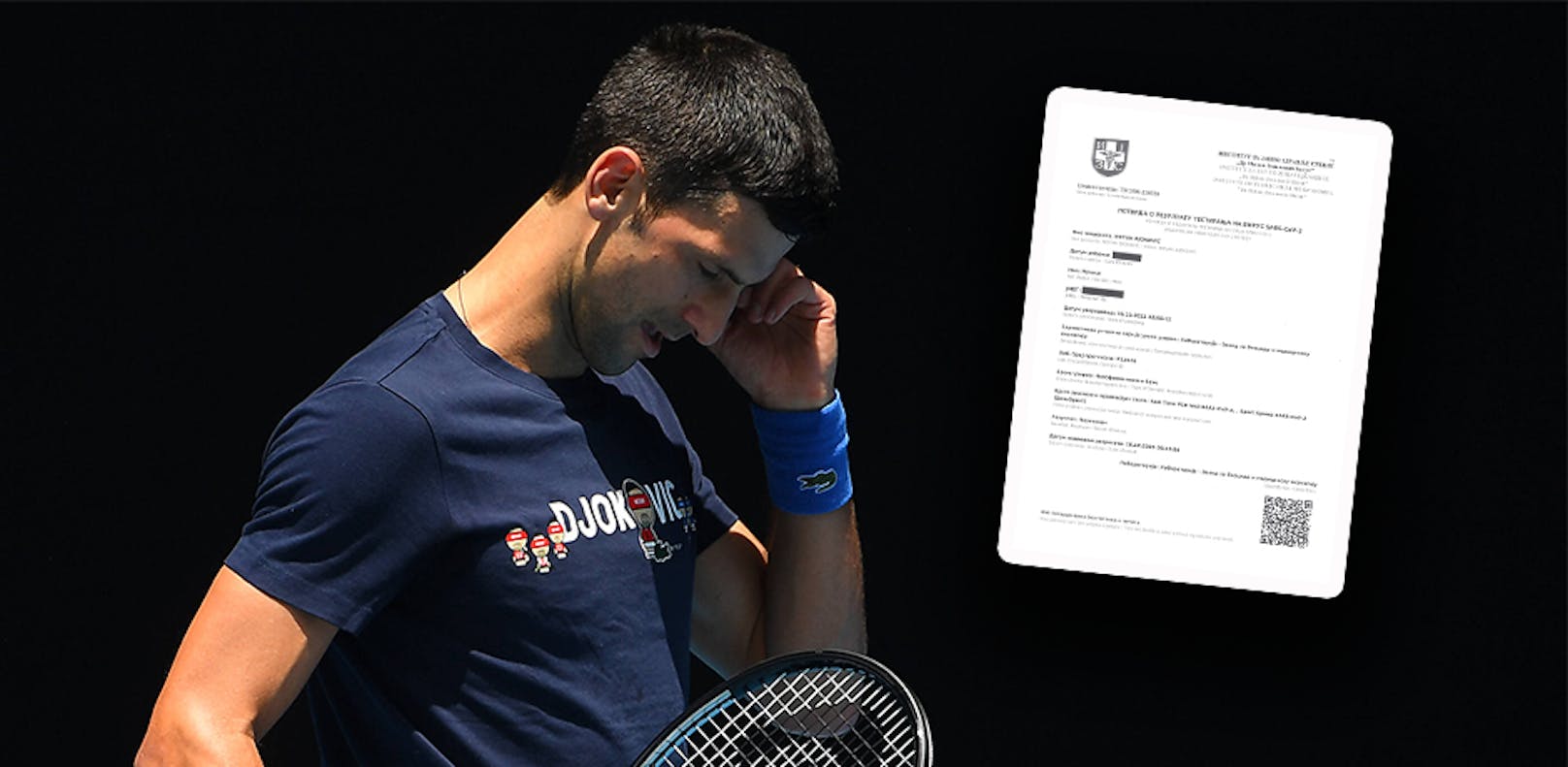 Wann erfuhr Novak Djokovic von seinem Positiv-Test? 