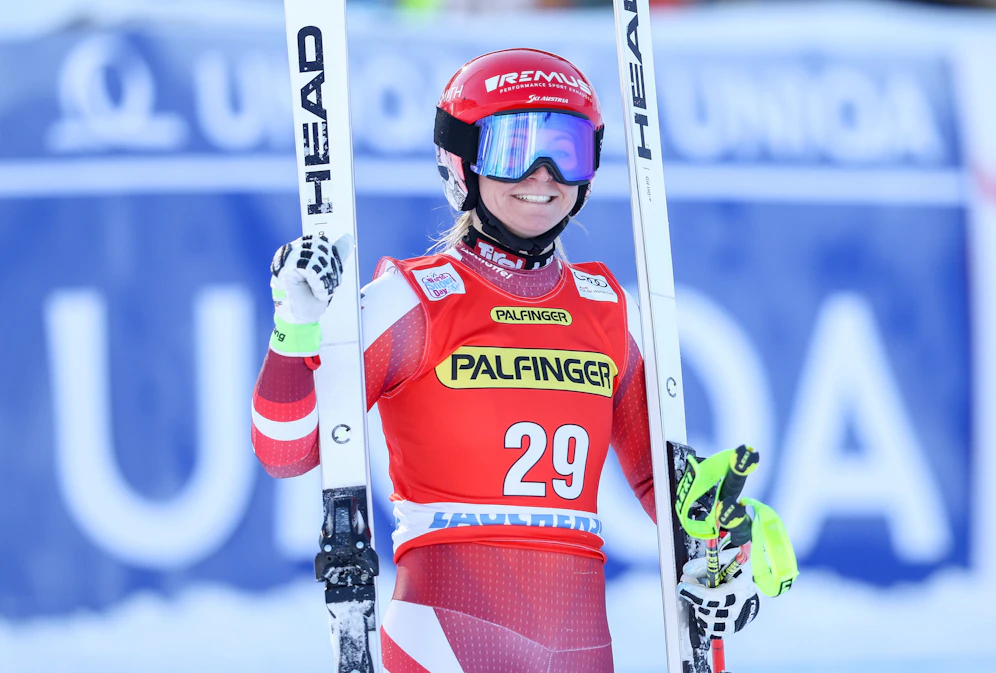 Ariane Rädler fuhr im Super-G auf Rang drei.
