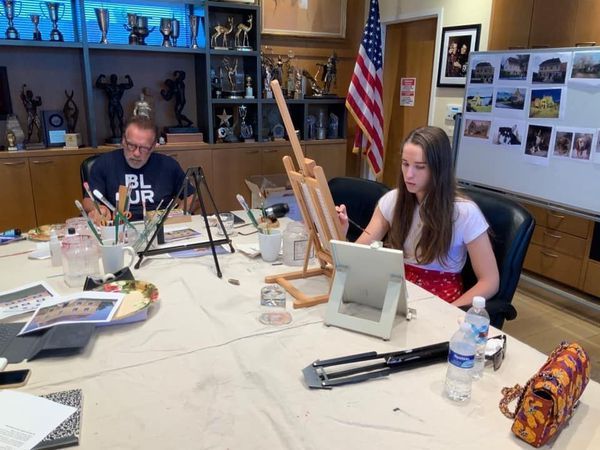 Arnold Schwarzenegger  mit seiner Tochter