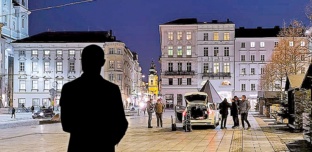 Der Mann, der unerkannt bleiben will, ärgert sich über die Corona-Demos in Linz vor seiner Haustür.