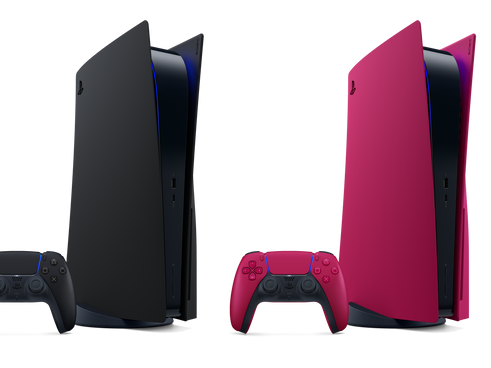Ab 21. Jänner 2022 stehen die Konsolen-Cover für die PS5 in den Varianten Midnight Black und Cosmic Red zum Kauf zur Verfügung.