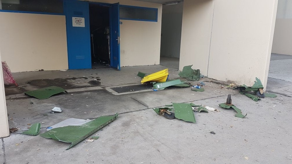 In Wien wurden rund um Silvester fast 200 Mistkübel und Container gesprengt.