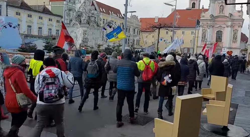 Corona-Demo in St. Pölten