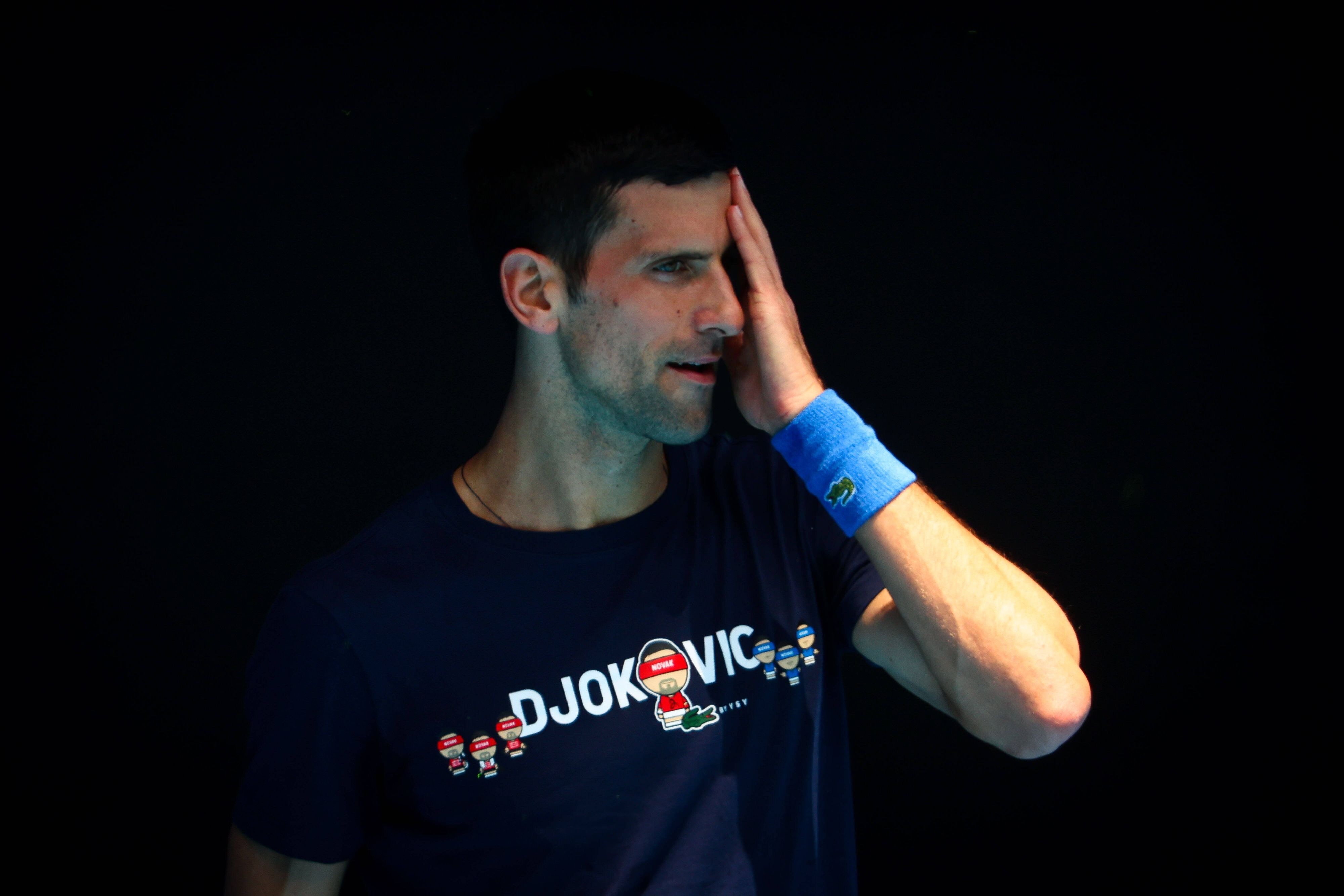 Novak Djokovic ist enttäuscht.
