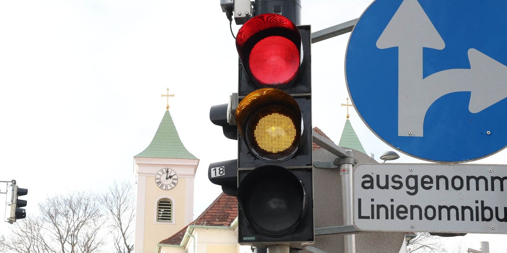 Wiens erste Countdown-Ampel leuchtet jetzt in der Donaustadt.