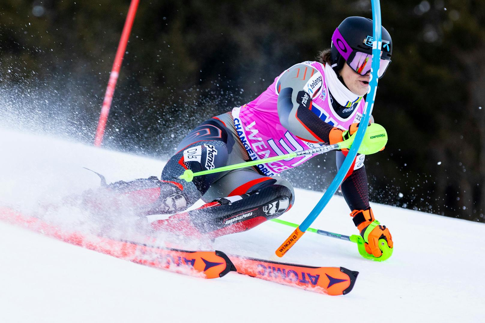 Lucas Braathen am Weg zum Wengen-Sieg.