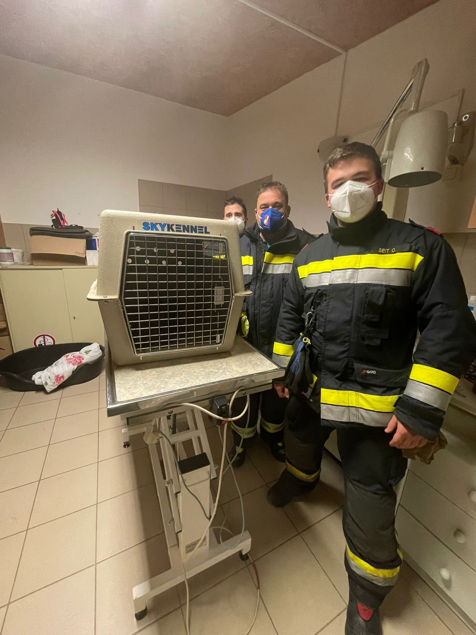 Die Feuerwehr rettete den Greifvogel