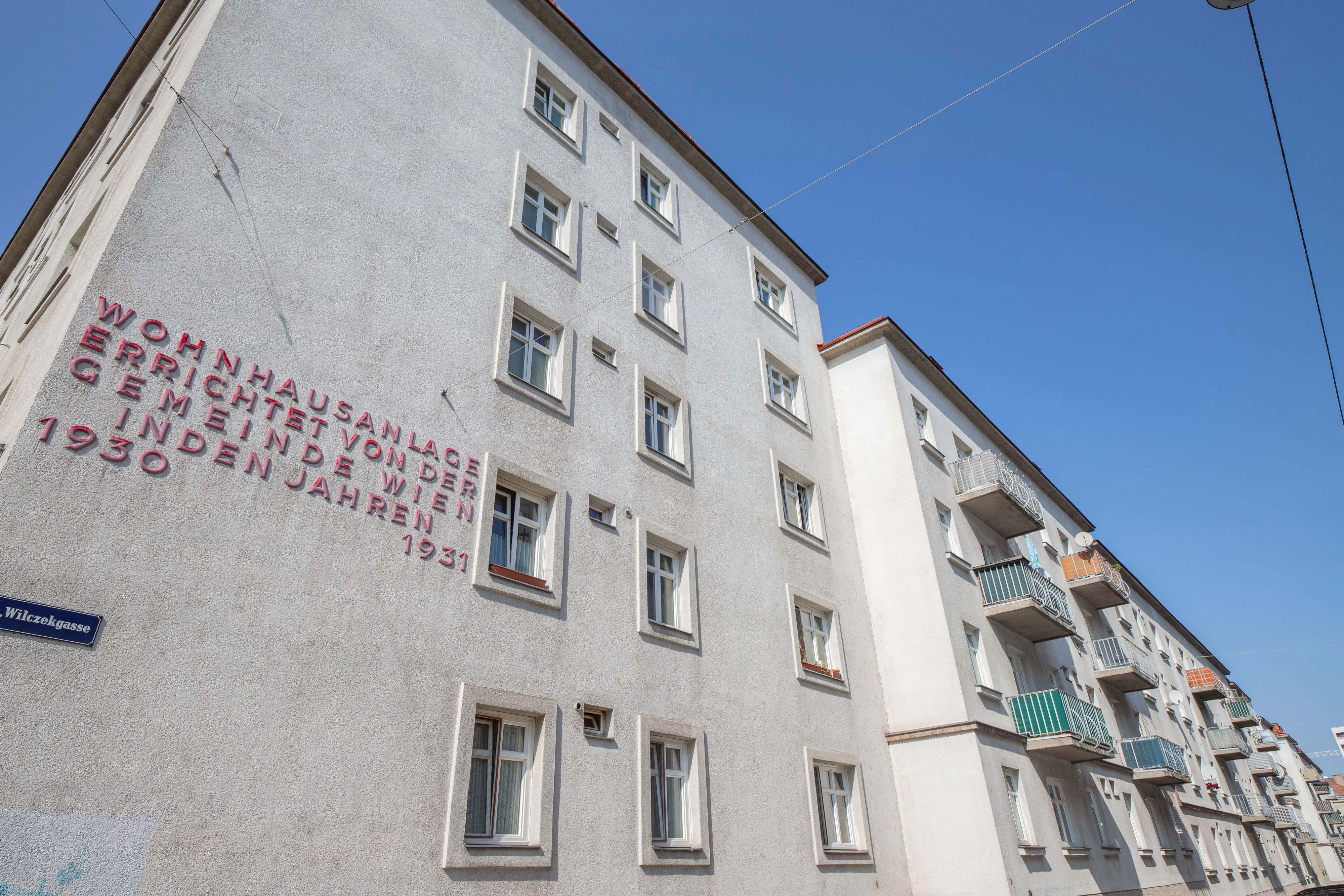 Außenansicht einer Gemeindebau-Anlage in Wien. (Archivfoto)