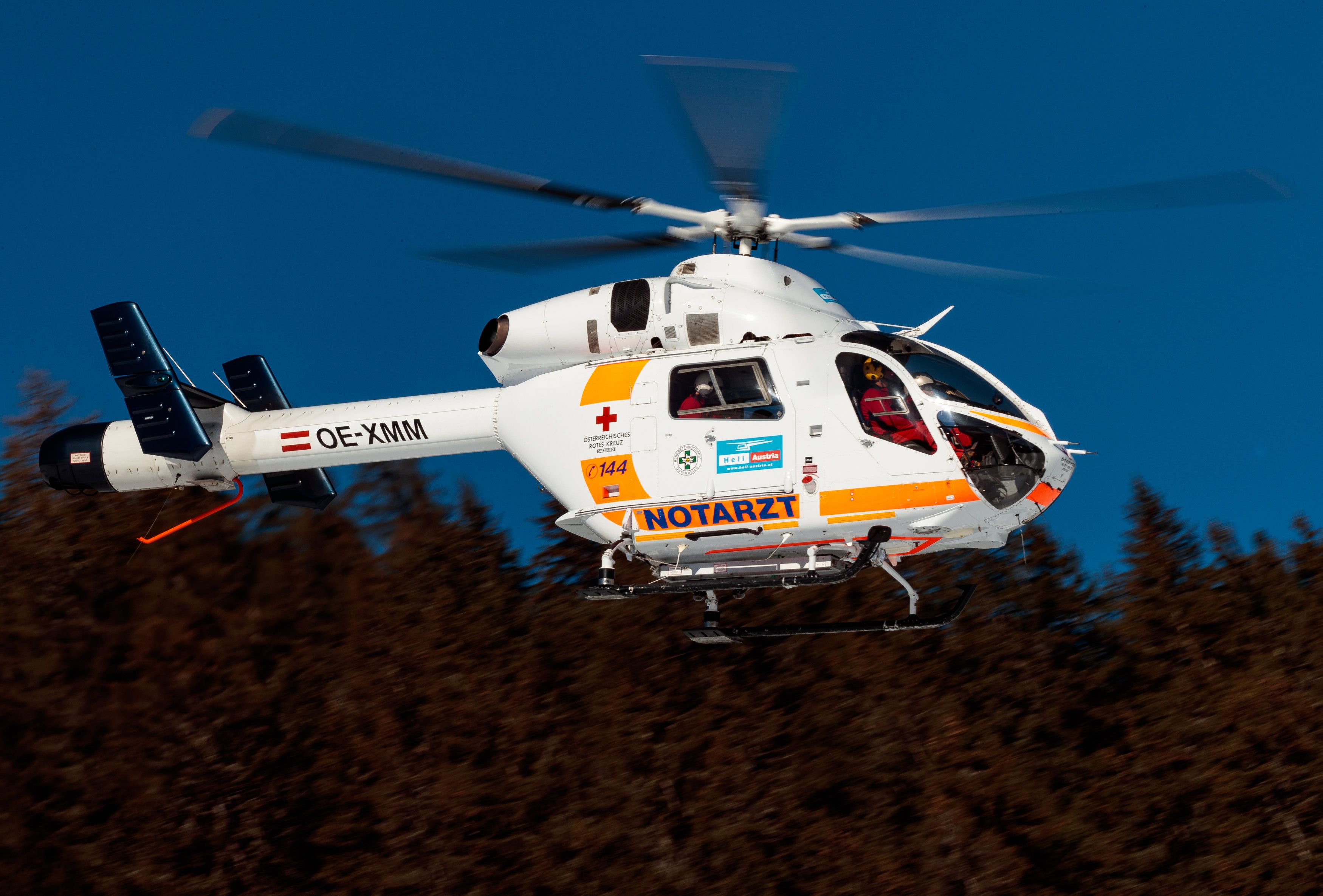 Der Bub wurde mit dem Notarzthubschrauber nach Salzburg geflogen (Symbolbild).