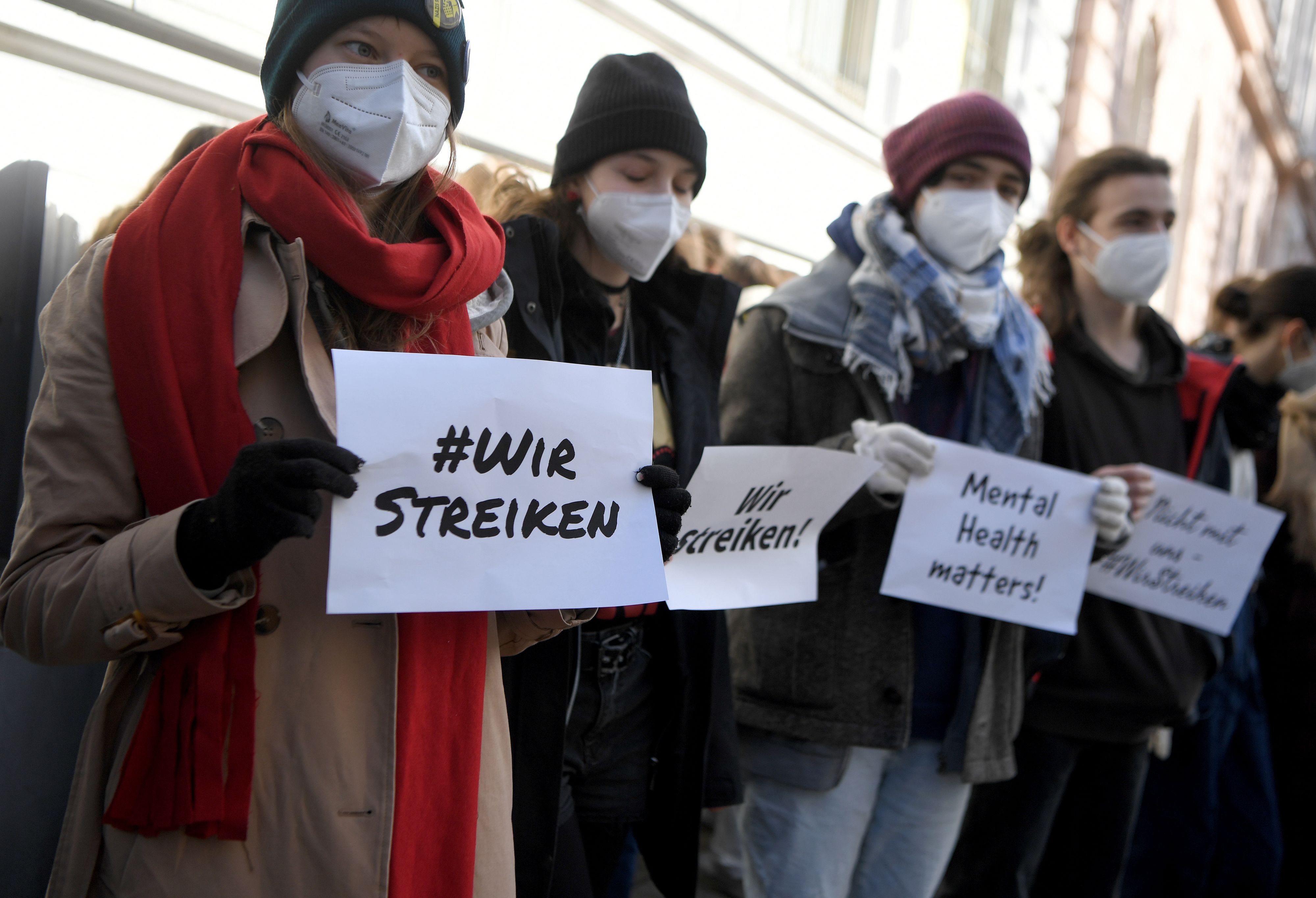 Für eine faire Matura gehen die Schülerinnen und Schüler heute auf die Straße.