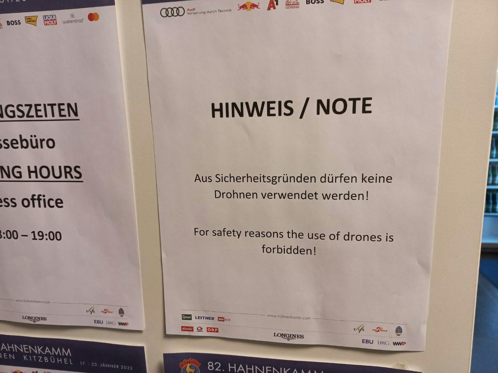 Drohnen sind in Kitzbühel verboten. Es sei denn, man arbeitet für den ORF.