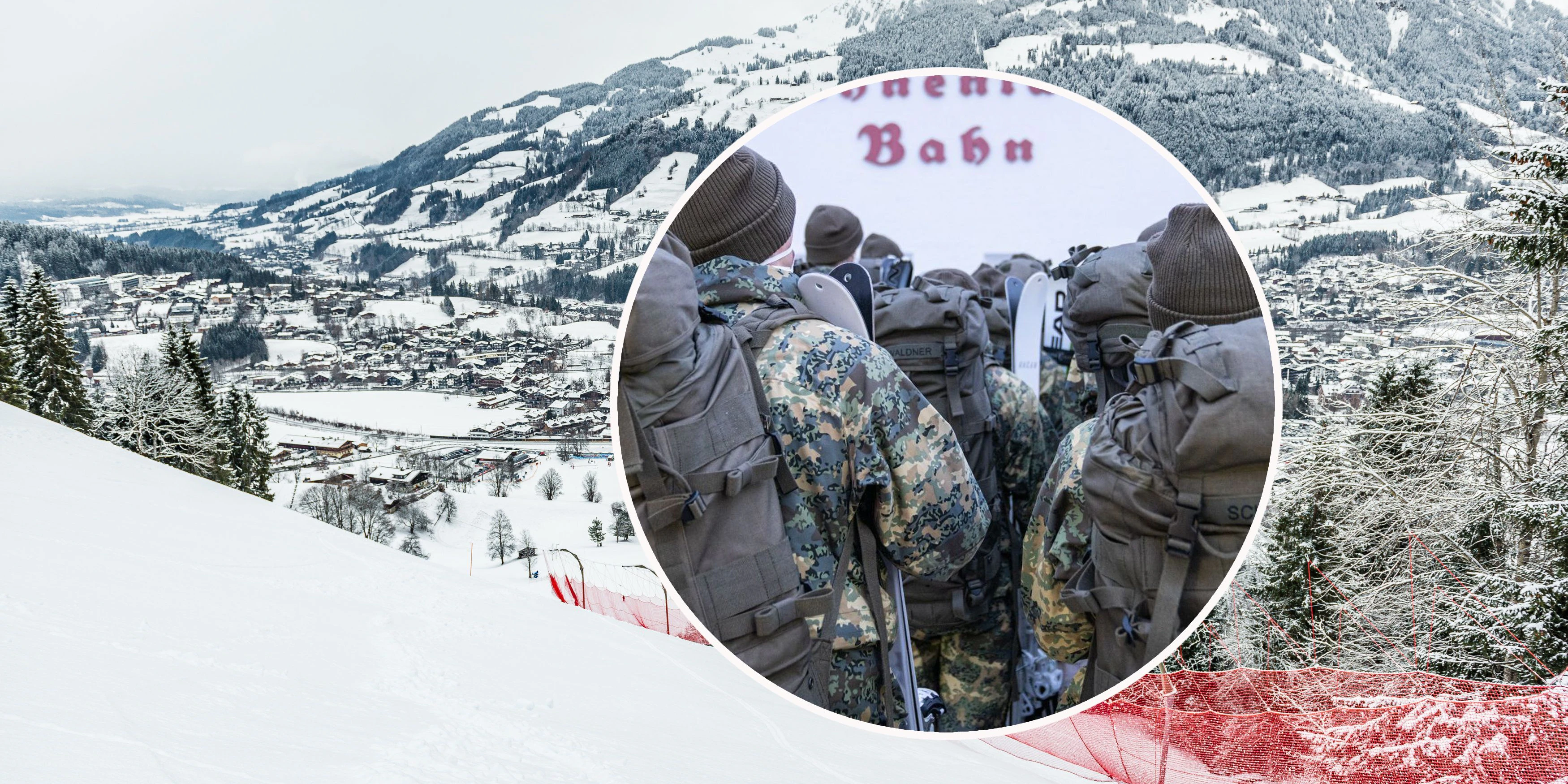 In Kitzbühel kündigt sich bis zum Wochenende Neuschnee an - die Soldaten sind gerüstet.