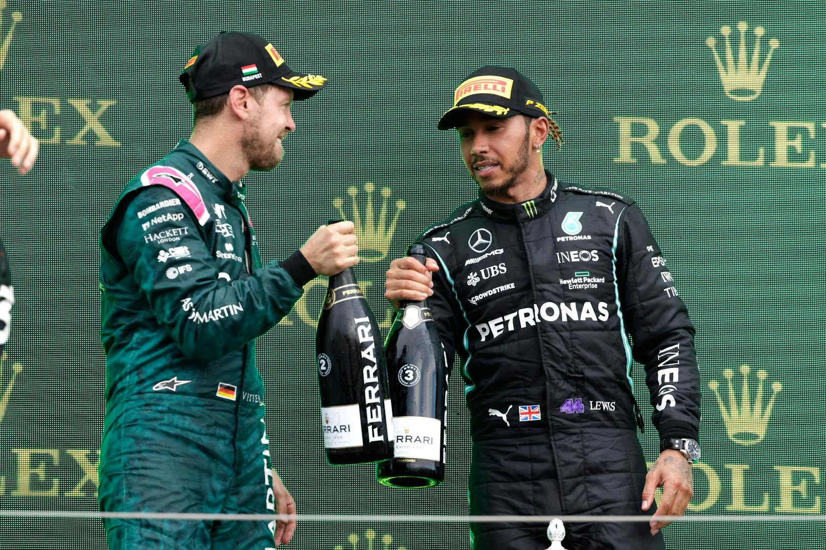Fährt Sebastian Vettel den Mercedes von Lewis Hamilton?