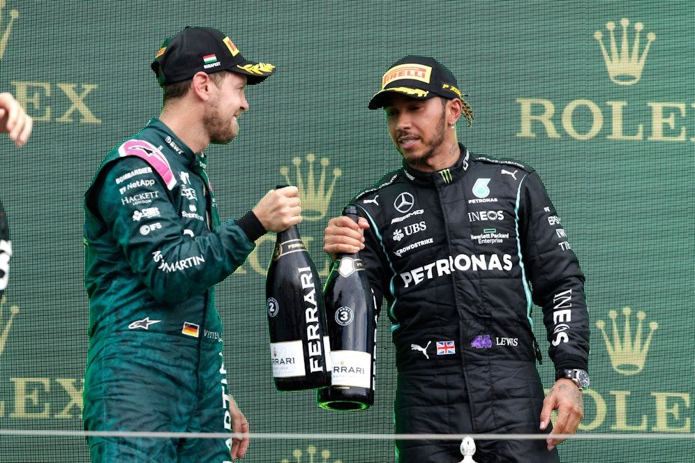 Fährt Sebastian Vettel den Mercedes von Lewis Hamilton?
