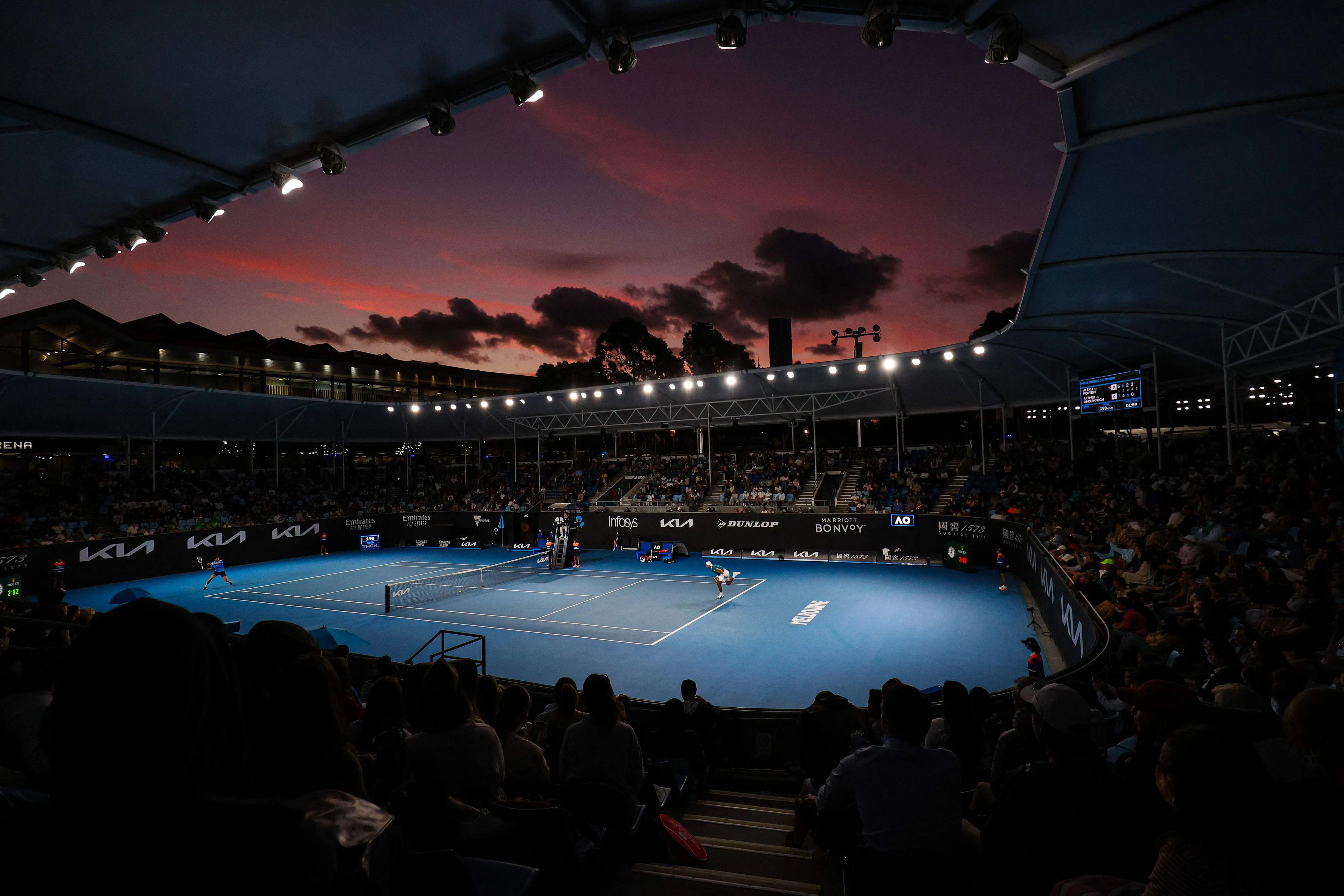 Bei den Australian Open fliegen die Fäuste. 
