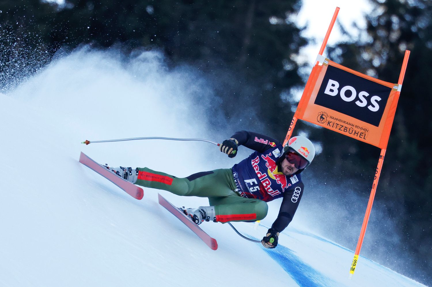 Marcel Hirscher auf der Streif. 