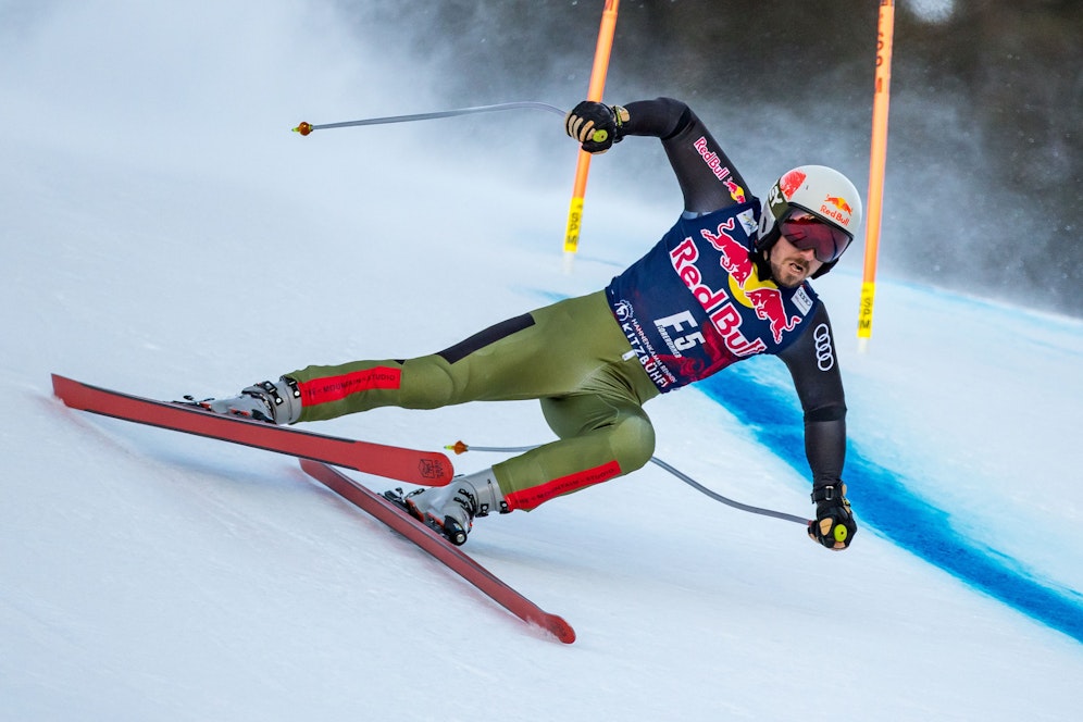 Marcel Hirscher war Vorläufer auf der Streif.