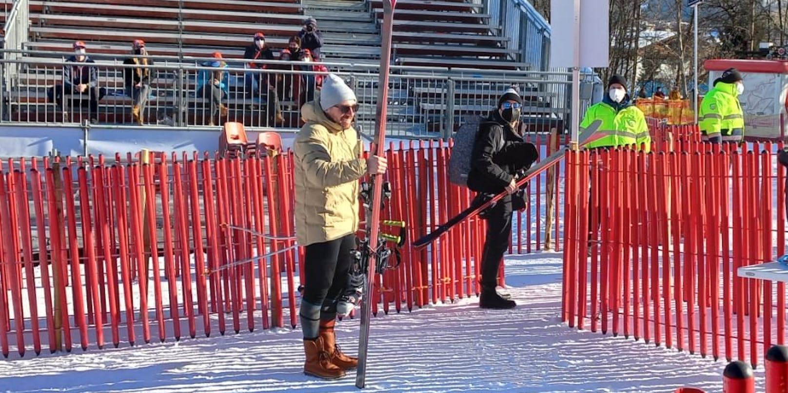 Marcel Hirscher im Ziel