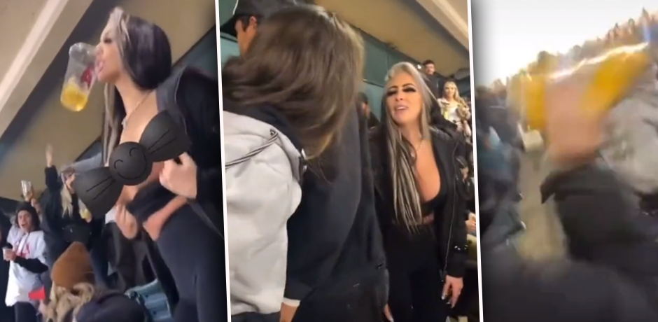 Rangelei im Motocross-Stadion