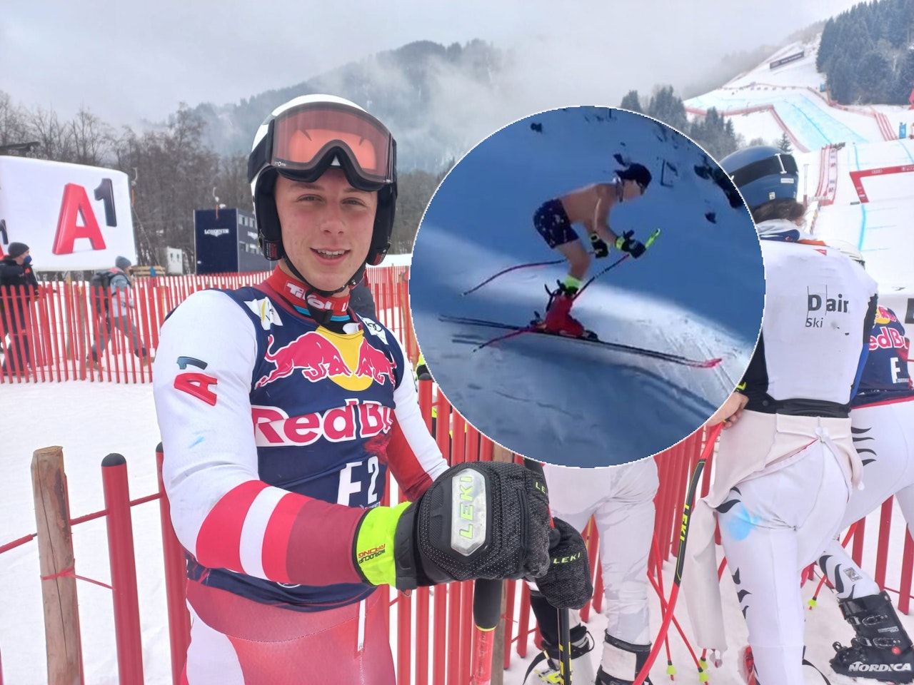 Heute.at - Kitz-Vorläufer Hofer raste in Badehosen über die Streif