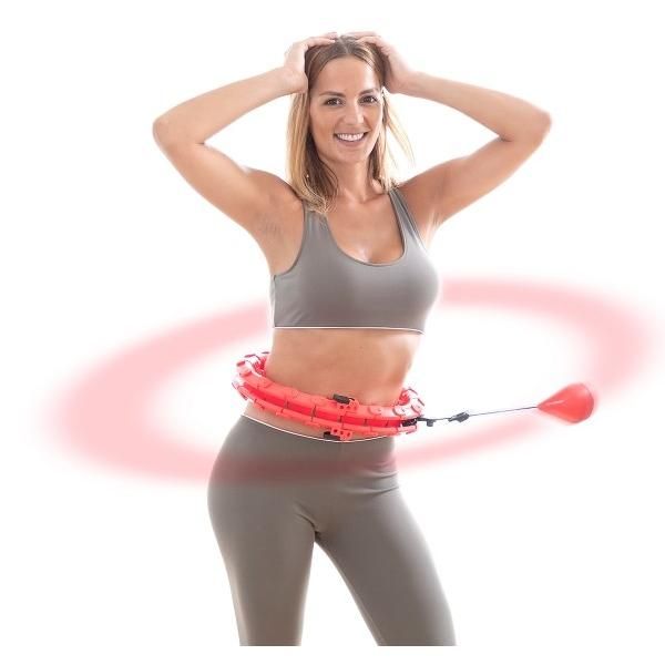 Eher Massage als Training: Magic Smart Hula Hoop Fitness Reifen, 29,90 Euro auf <a href="https://www.shoepping.at/p/balanceboards/intelligenter-anpassbarer-fitness-ring--m0000HVYWD?gclid=EAIaIQobChMIsPa84JfB9QIVmKZ3Ch16sgJyEAQYAiABEgKUifD_BwE">Schöpping</a>.