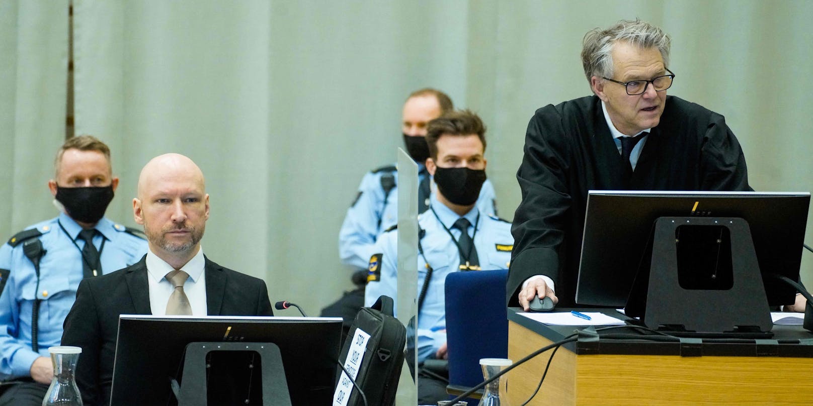 Derzeit wird über den Freilassungsantrag des verurteilten Rechtsterroristen Anders Breivik verhandelt.