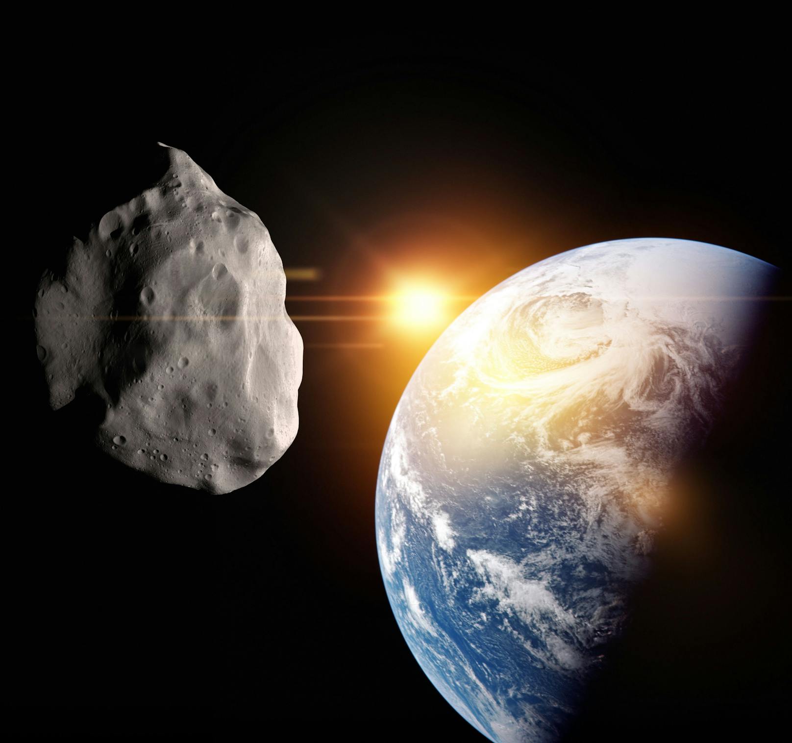 Asteroiden können erst ab einem Durchmesser von 50 Meter die Erdatmosphäre passieren.