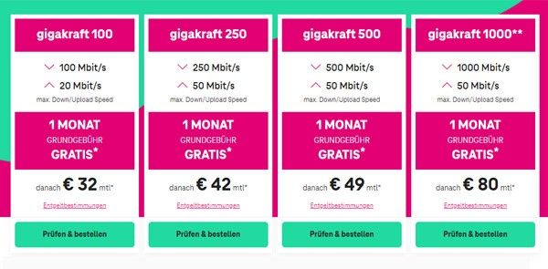 Magenta Internet-Einstiegstarif wird schneller und Top-Tarife preiswerter.
