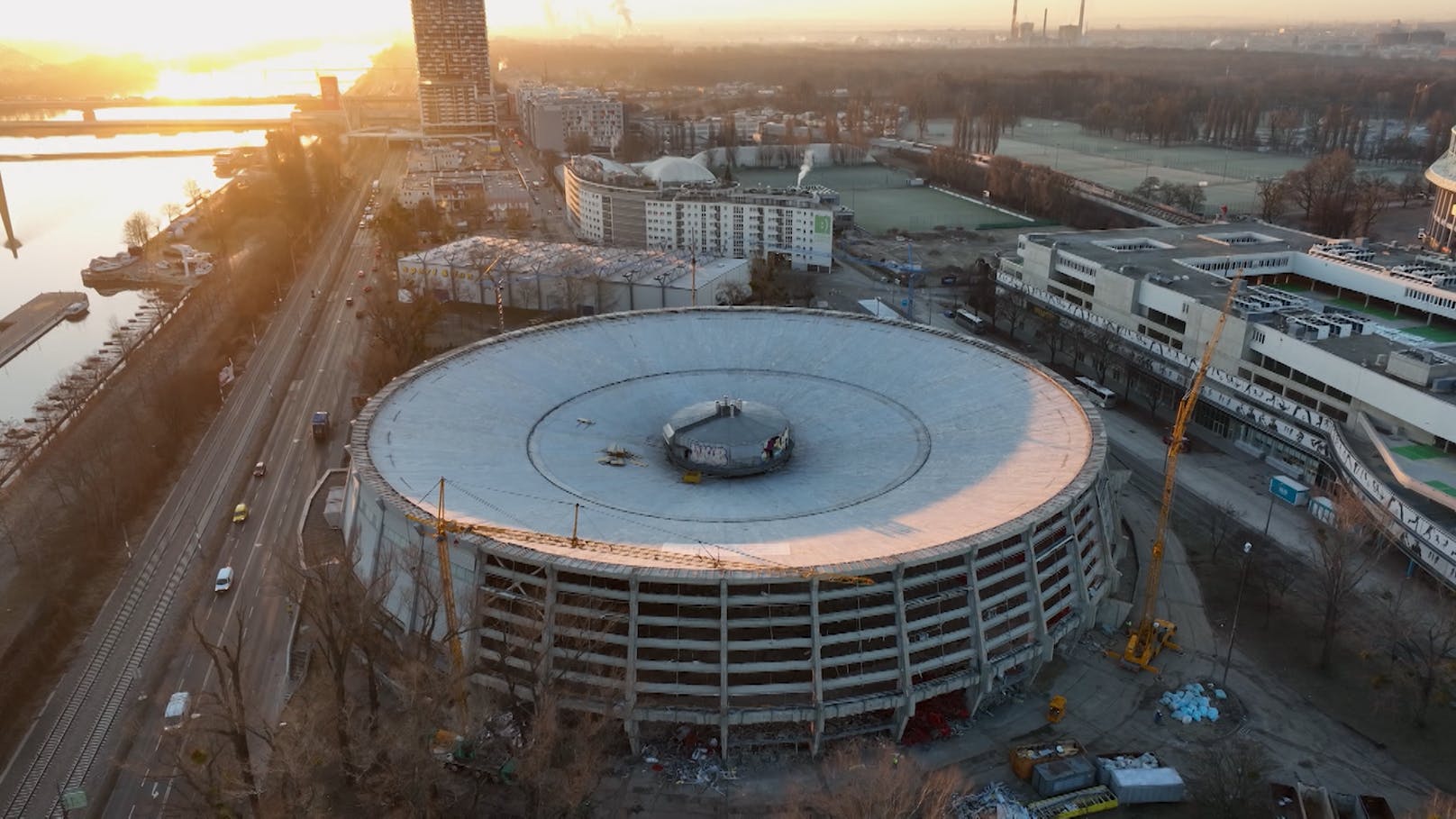 Das Stadion am Handelskai weicht schon bald einer Sport-Arena.