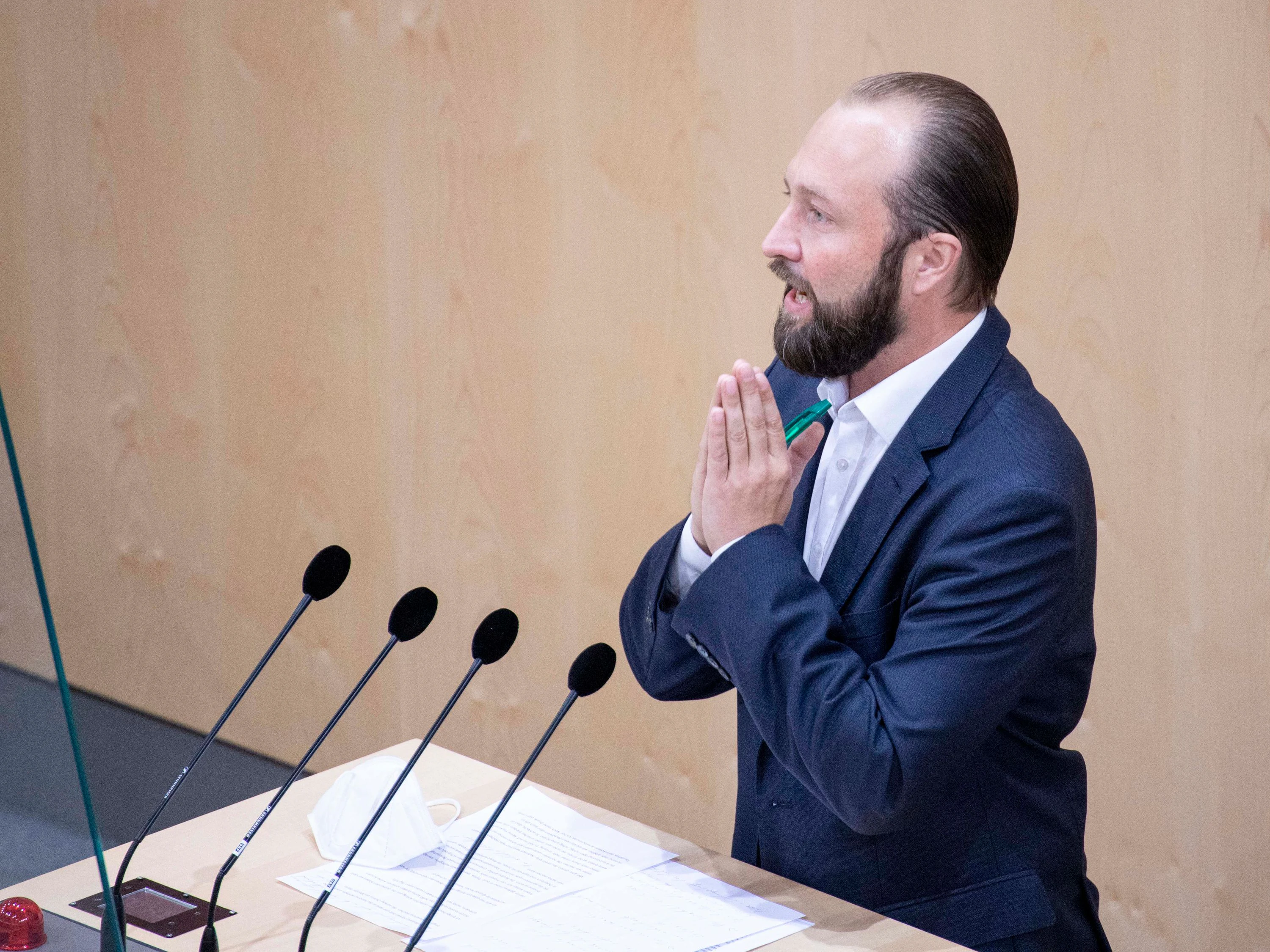 Maximilian Lercher (SPÖ) im Nationalrat. Archivbild.