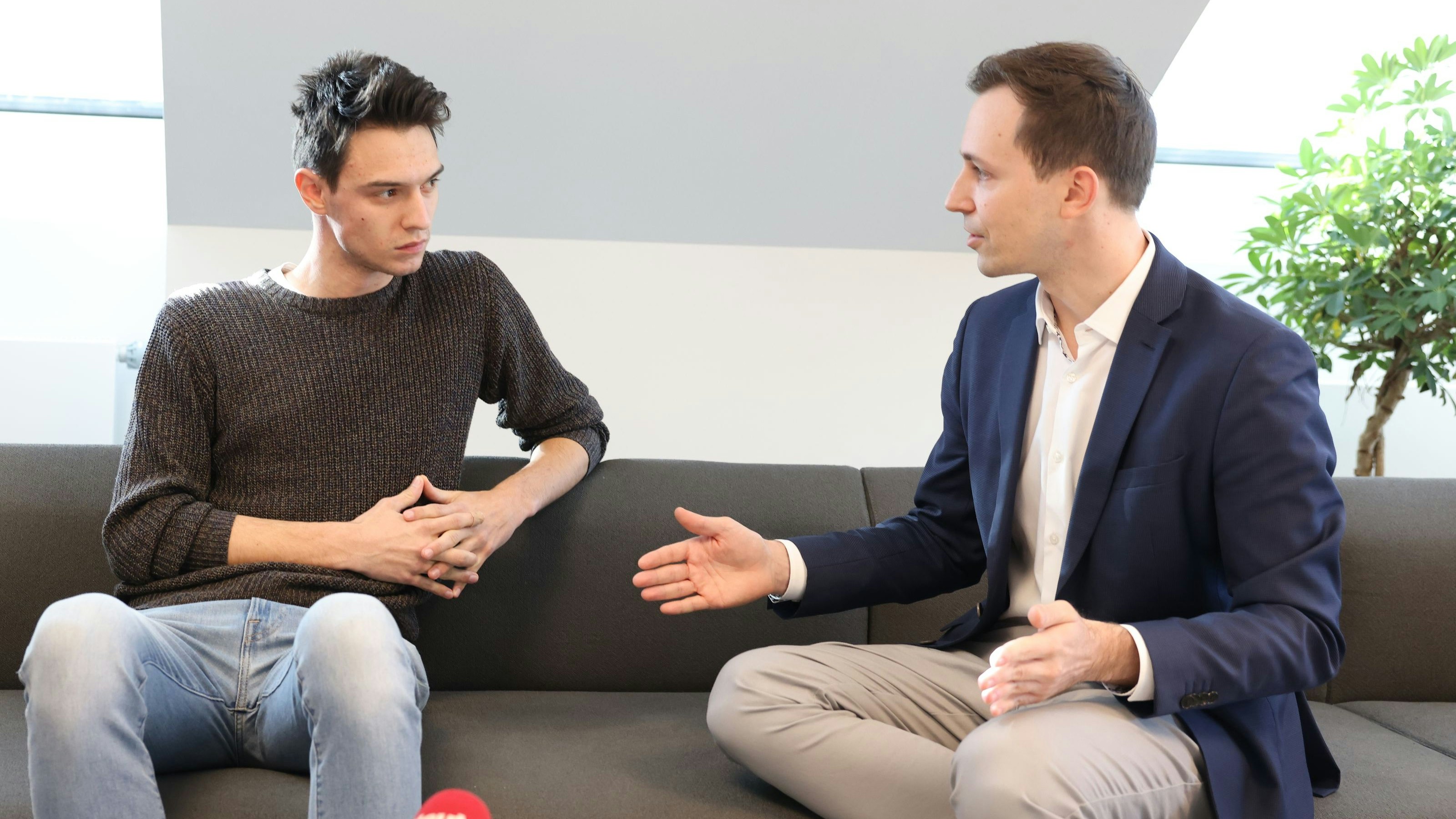 Paul Stich (SJ) und Nico Marchetti (VP) diskutierten bei "Heute".