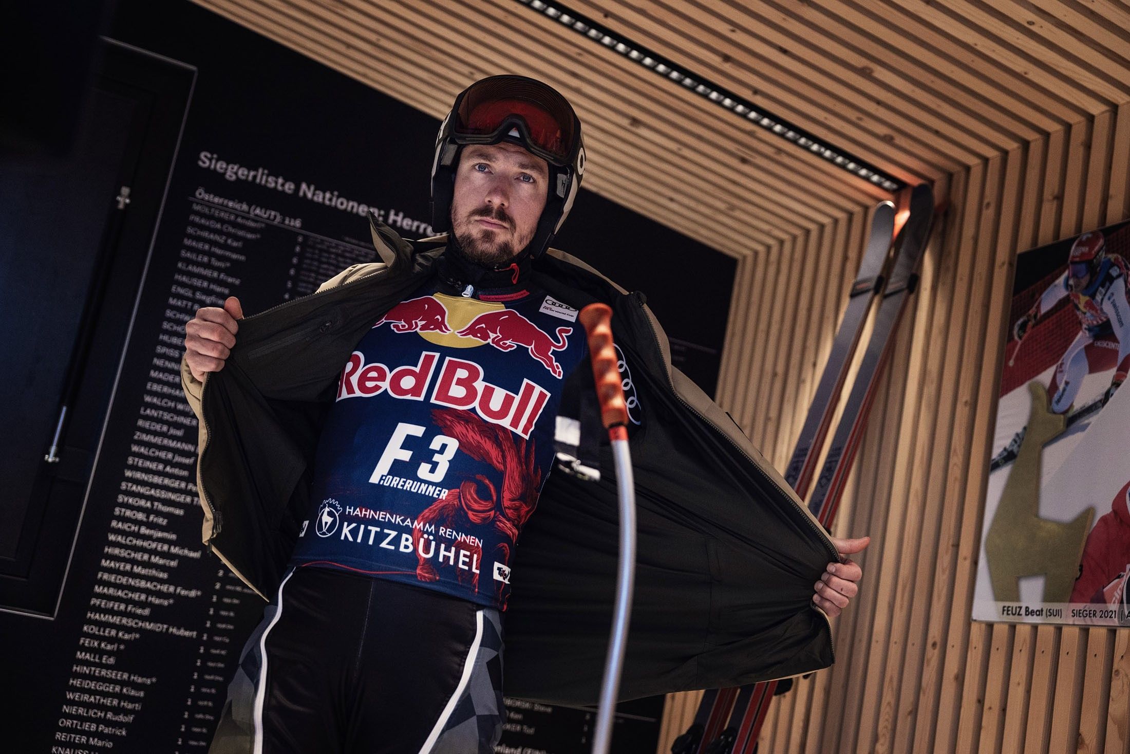 Marcel Hirscher im Kitzbühel-Starthaus