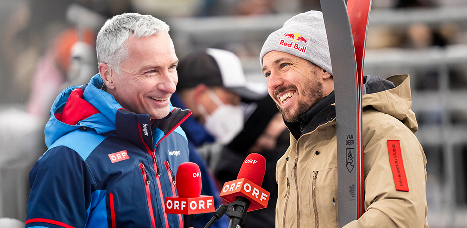 Rainer Pariasek und Marcel Hirscher hatten ihren Spaß
