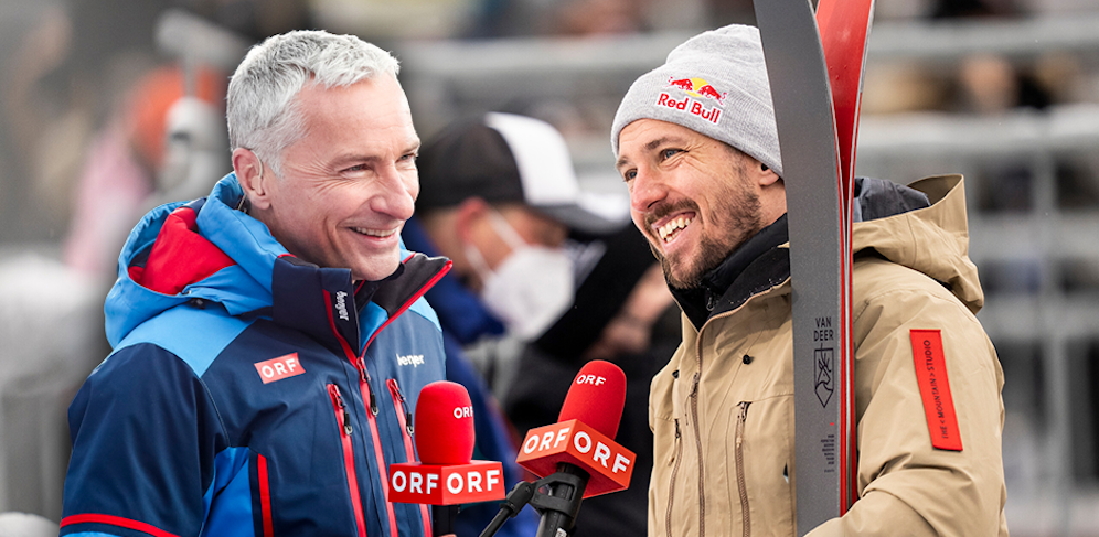Rainer Pariasek und Marcel Hirscher hatten ihren Spaß