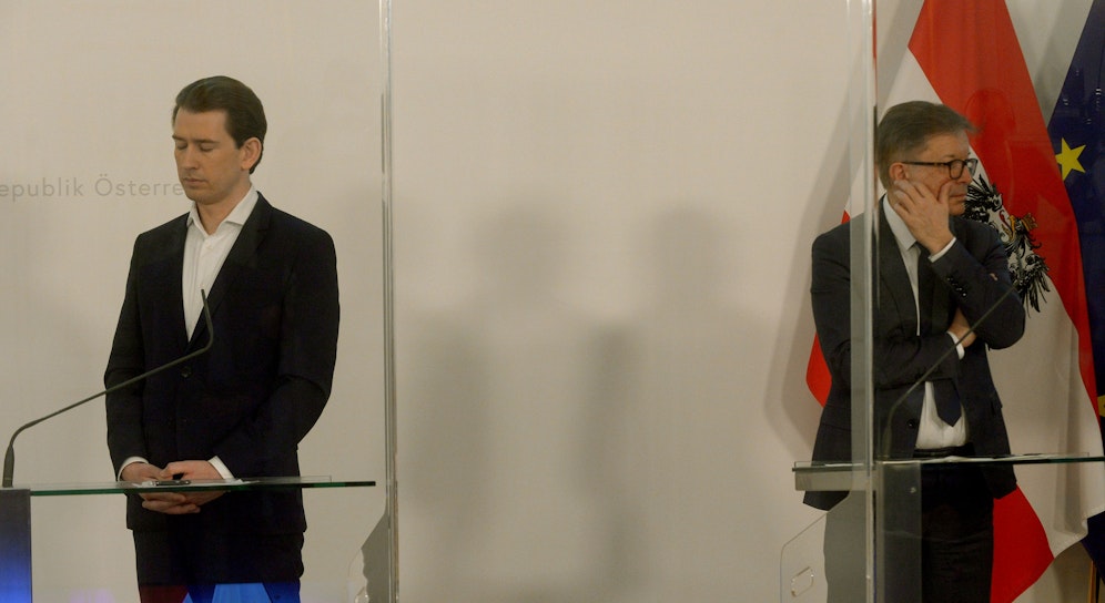 Ex-Kanzler Kurz und Ex-Gesundheitsminister Anschober waren nicht immer einer Meinung.