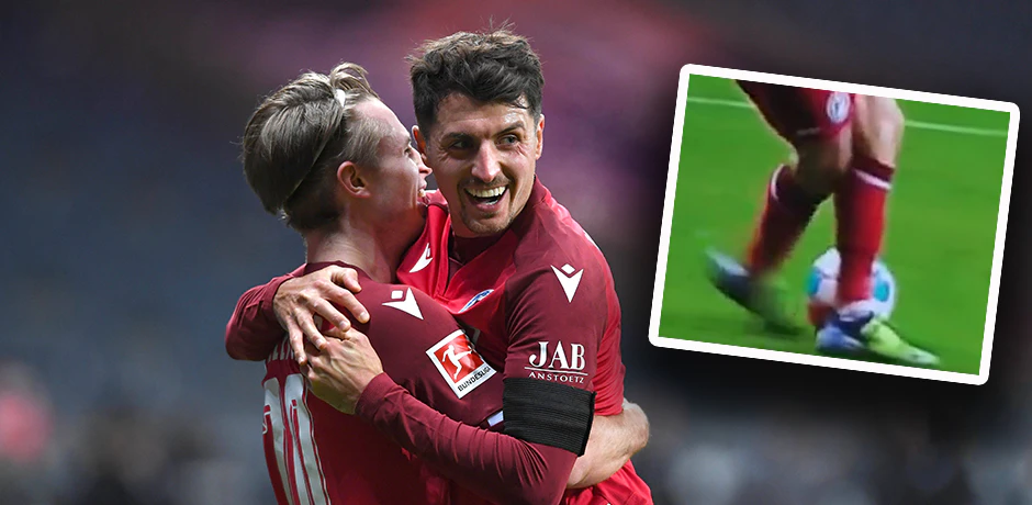 Patrick Wimmer mit seinem Traum-Assist. 