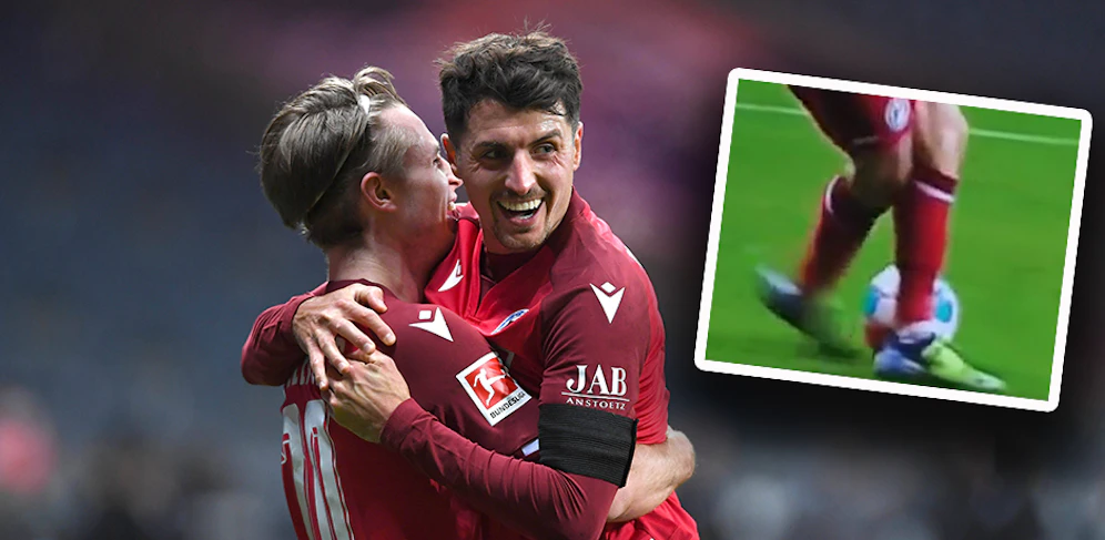 Patrick Wimmer mit seinem Traum-Assist. 