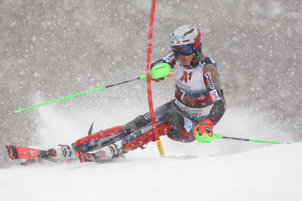 Henrik Kristoffersen war mit Lauf eins alles andere als zufrieden. 
