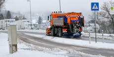Schneewalze sorgt für Verkehrs-Chaos in Österreich