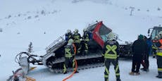In Skigebiet – Floriani eilten zu brennender Pistenraupe