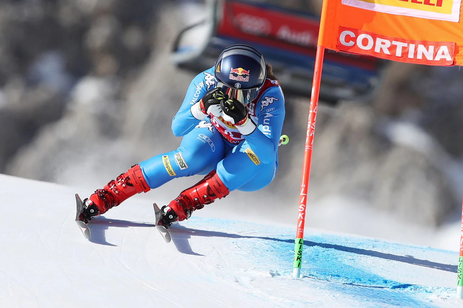 Sofia Goggia in Cortina. 