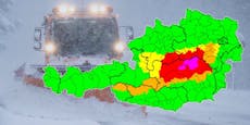 Höchste Schnee-Warnstufe in Österreich ausgerufen