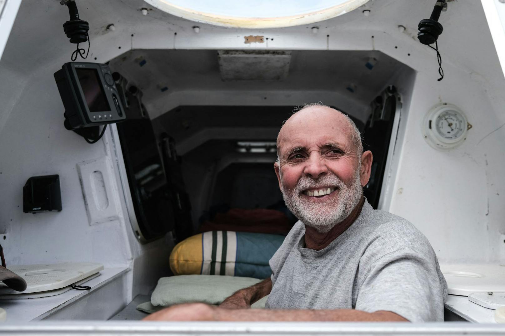2019 hatte Savin in 127 Tagen den Atlantik in einem Fass durchquert.