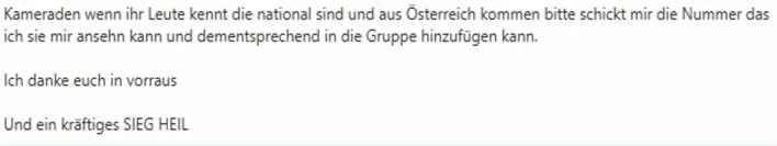 Auszug aus dem Chatverlauf